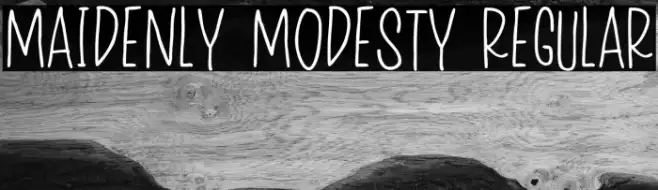 Maidenly Modesty Regular Example 1