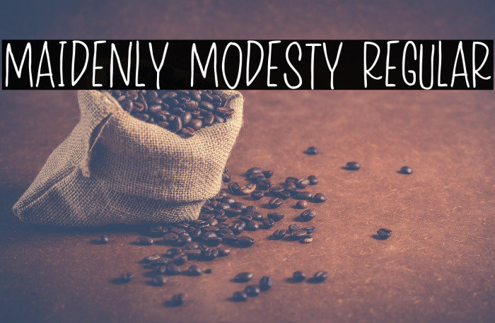 Maidenly Modesty Regular Example 2