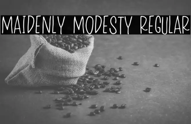 Maidenly Modesty Regular Example 2