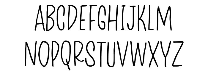 Maidenly Modesty Regular Font LOWERCASE