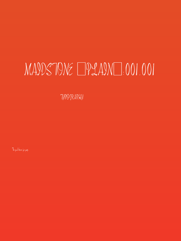 Maidstone [Plain]:001.001 Poster