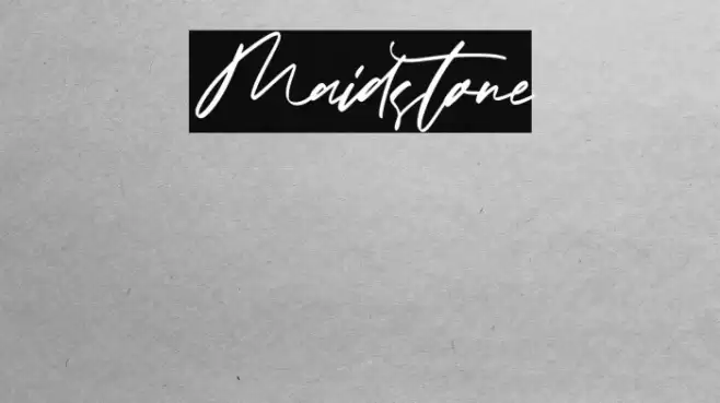 Maidstone Font examples