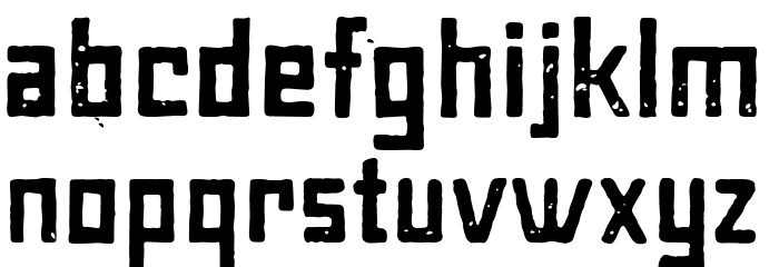 Maiers Alte Nr.8 Reduced Bold Font LOWERCASE