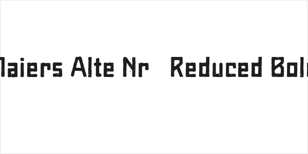 Maiers Alte Nr.8 Reduced Bold Logo
