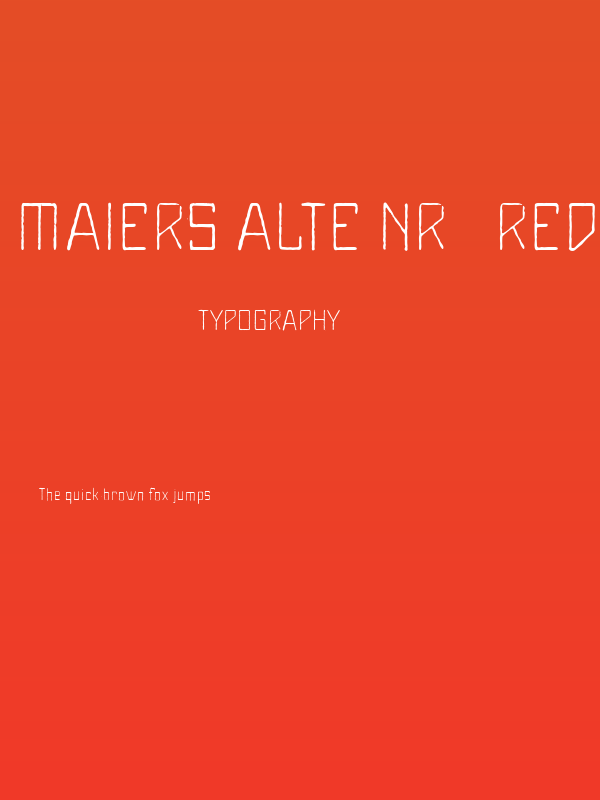 Maiers Alte Nr.8 Reduced Light Poster