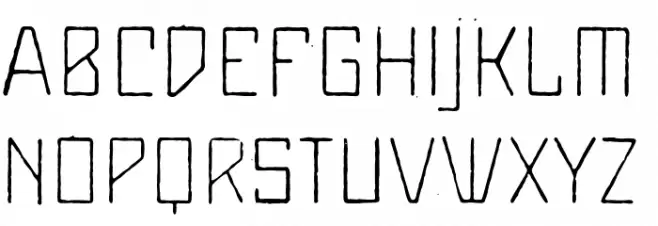 Maiers Alte Nr.8 Reduced Light Schriftart Groß