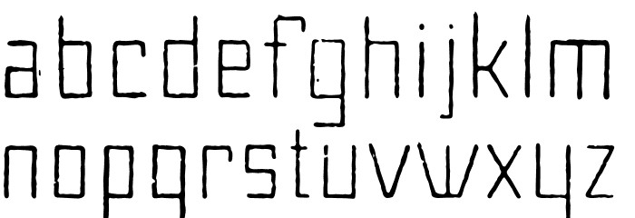 Maiers Alte Nr.8 Reduced Light Font LOWERCASE