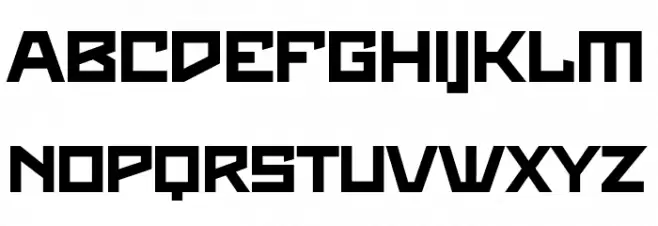 Maiers Neue Nr.8 Reduced Black Expanded Schriftart Groß