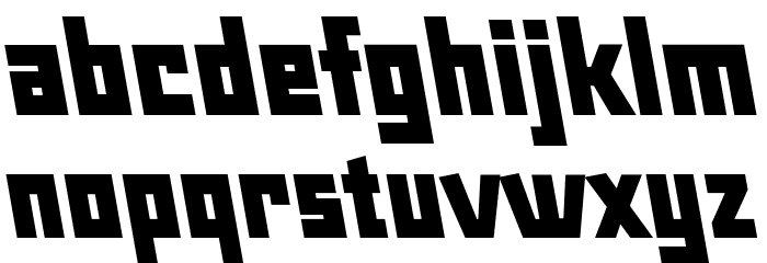 Maiers Neue Nr.8 Reduced Black Slanted Font LOWERCASE