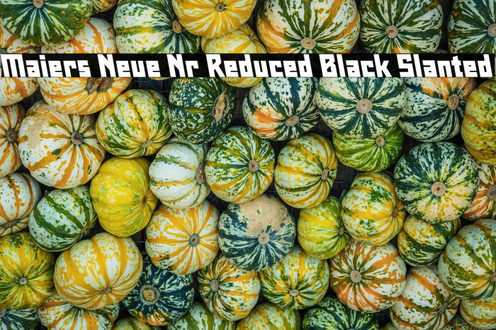 Maiers Neue Nr.8 Reduced Black Slanted Example 3