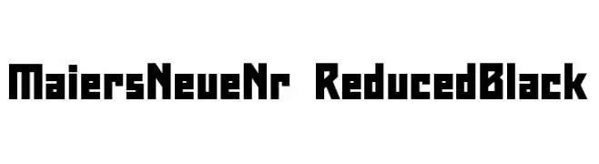 Maiers Neue Nr.8 Reduced Black  Скачать бесплатные шрифты