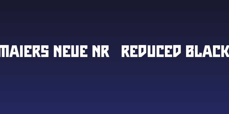 Maiers Neue Nr.8 Reduced Black Social Header