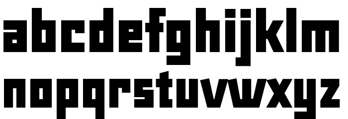 Maiers Neue Nr.8 Reduced Black Font LOWERCASE