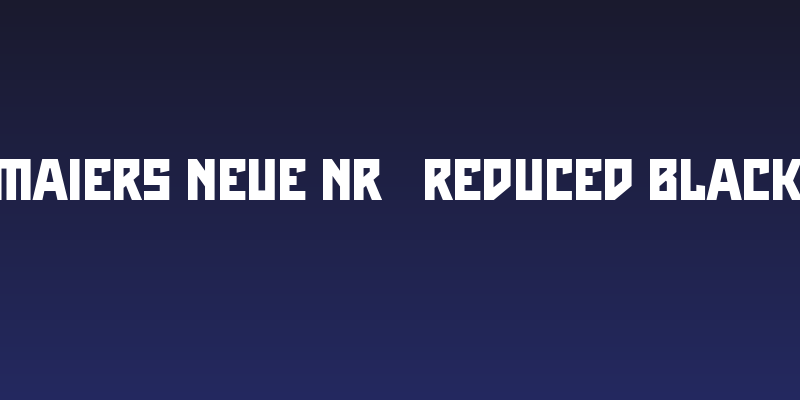 Maiers Neue Nr.8 Reduced Black Social Header