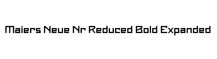 Maiers Neue Nr.8 Reduced Bold Expanded  フリーフォントのダウンロード