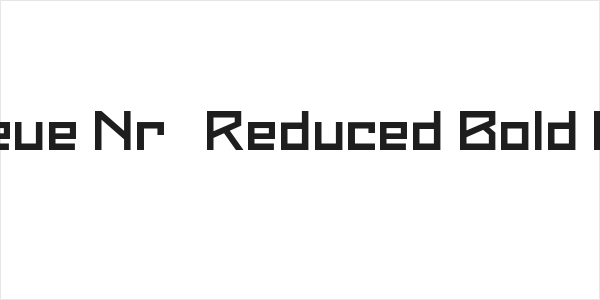 Maiers Neue Nr.8 Reduced Bold Expanded Logo