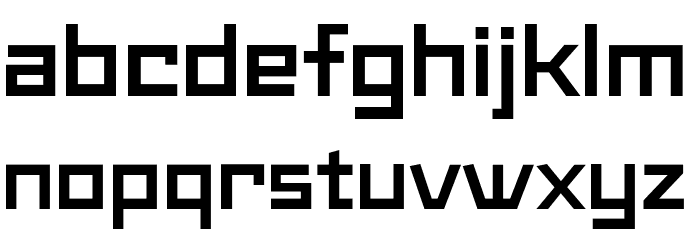 Maiers Neue Nr.8 Reduced Bold Expanded Font LOWERCASE