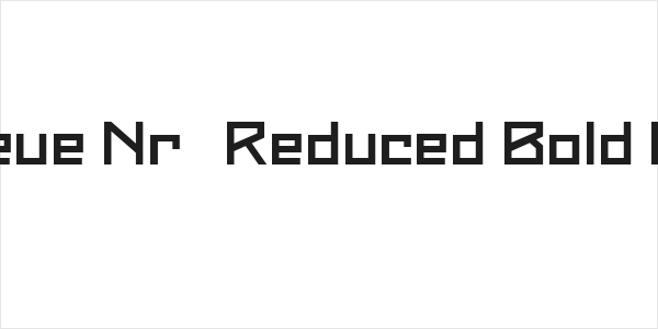 Maiers Neue Nr.8 Reduced Bold Expanded Logo