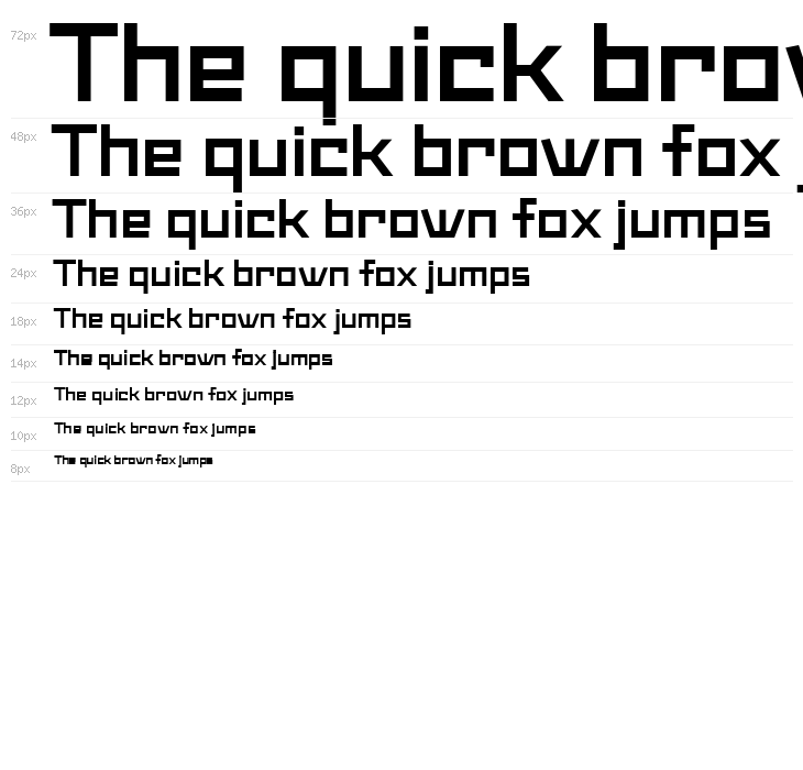 Maiers Neue Nr.8 Reduced Bold Expanded Waterfall