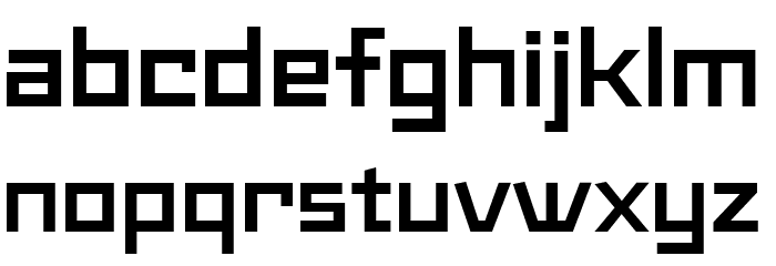 Maiers Neue Nr.8 Reduced Bold Expanded Font LOWERCASE