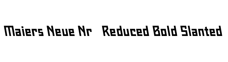 Maiers Neue Nr.8 Reduced Bold Slanted  Descarca Fonturi Gratis
