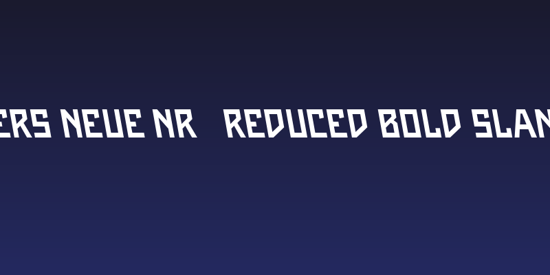 Maiers Neue Nr.8 Reduced Bold Slanted Social Header