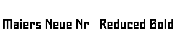 Maiers Neue Nr.8 Reduced Bold  font caratteri gratis
