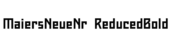 Maiers Neue Nr.8 Reduced Bold  Free Fonts Download