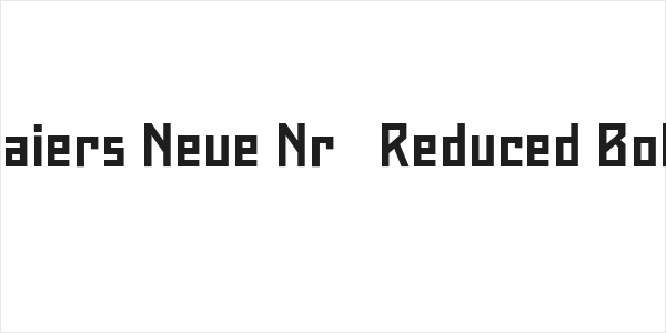 Maiers Neue Nr.8 Reduced Bold Logo