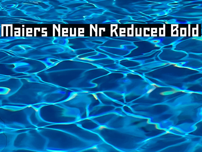 Maiers Neue Nr.8 Reduced Bold Example 3
