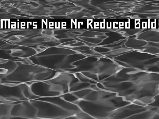 Maiers Neue Nr.8 Reduced Bold Font examples