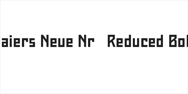 Maiers Neue Nr.8 Reduced Bold Logo