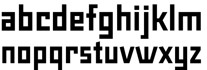 Maiers Neue Nr.8 Reduced Bold Font LOWERCASE