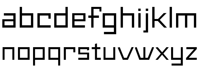 Maiers Neue Nr.8 Reduced Expanded Font LOWERCASE