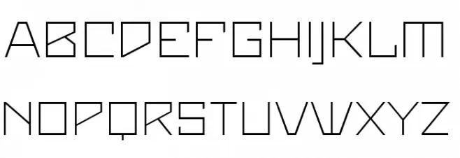 Maiers Neue Nr.8 Reduced Light Expanded خط أحرف كبيرة