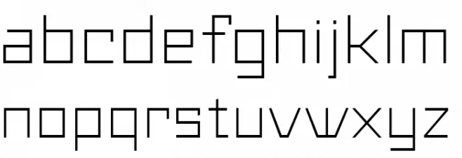 Maiers Neue Nr.8 Reduced Light Expanded フォント 小文字