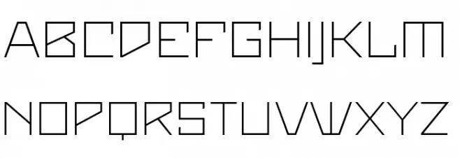 Maiers Neue Nr.8 Reduced Light Expanded 字体 大写