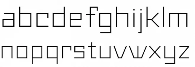 Maiers Neue Nr.8 Reduced Light Expanded Caratteri MINUSCOLO