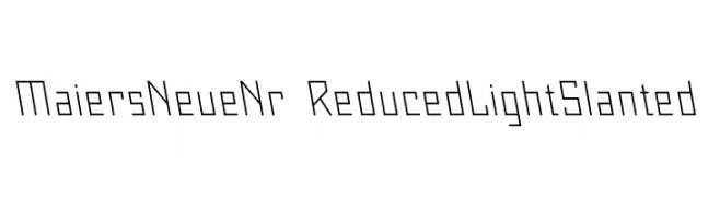 Maiers Neue Nr.8 Reduced Light Slanted  baixar fontes gratis