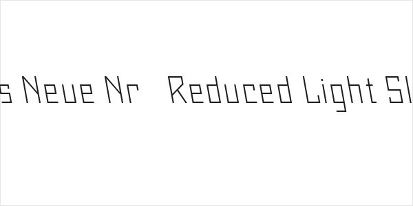 Maiers Neue Nr.8 Reduced Light Slanted Logo