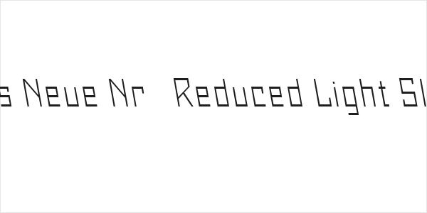 Maiers Neue Nr.8 Reduced Light Slanted Logo