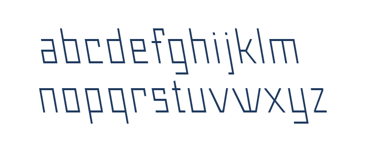 Maiers Neue Nr.8 Reduced Light Slanted Lowercase