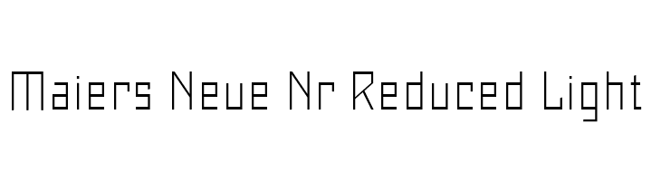 Maiers Neue Nr.8 Reduced Light  フリーフォントのダウンロード