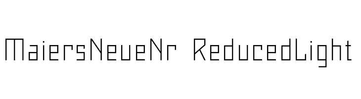 Maiers Neue Nr.8 Reduced Light  Free Fonts Download
