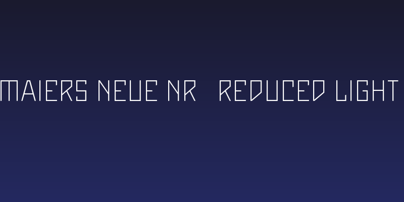 Maiers Neue Nr.8 Reduced Light Social Header