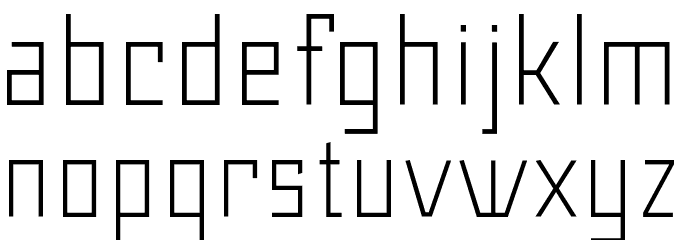 Maiers Neue Nr.8 Reduced Light Font LOWERCASE