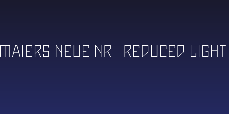 Maiers Neue Nr.8 Reduced Light Social Header