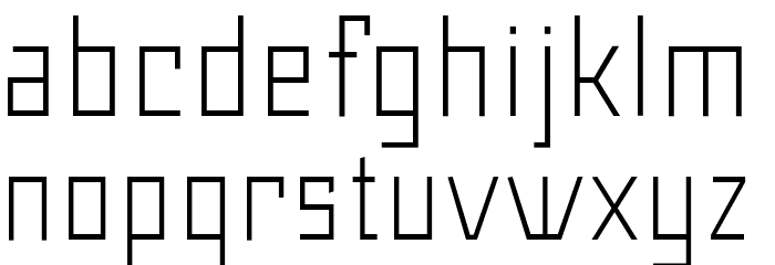 Maiers Neue Nr.8 Reduced Light Font LOWERCASE
