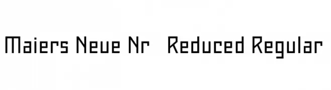Maiers Neue Nr.8 Reduced Regular  Descarca Fonturi Gratis