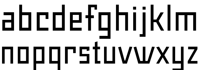 Maiers Neue Nr.8 Reduced Regular Font LOWERCASE